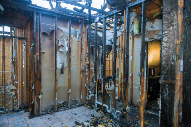 Professional Fire Damage Assessment technician working in Hallam, PA